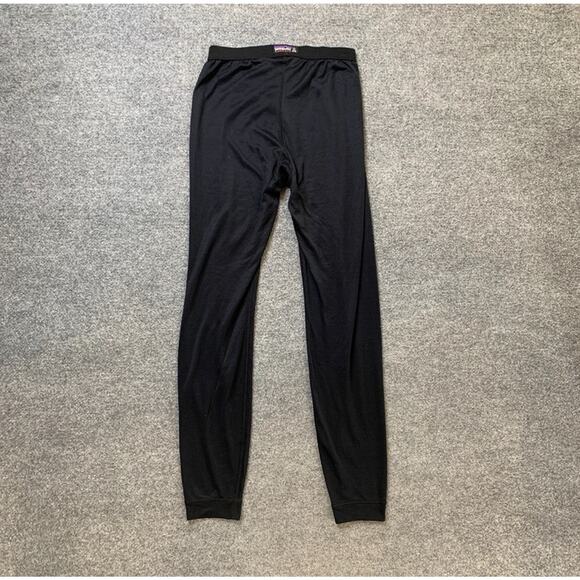 Vintage Patagonia Tights Mens Small Black Capilene Midweight Base Layer Made USA - Picture 5 of 10